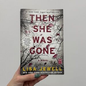 Then She Was Gone by Lisa Jewell - White & Maroon Paperback Novel